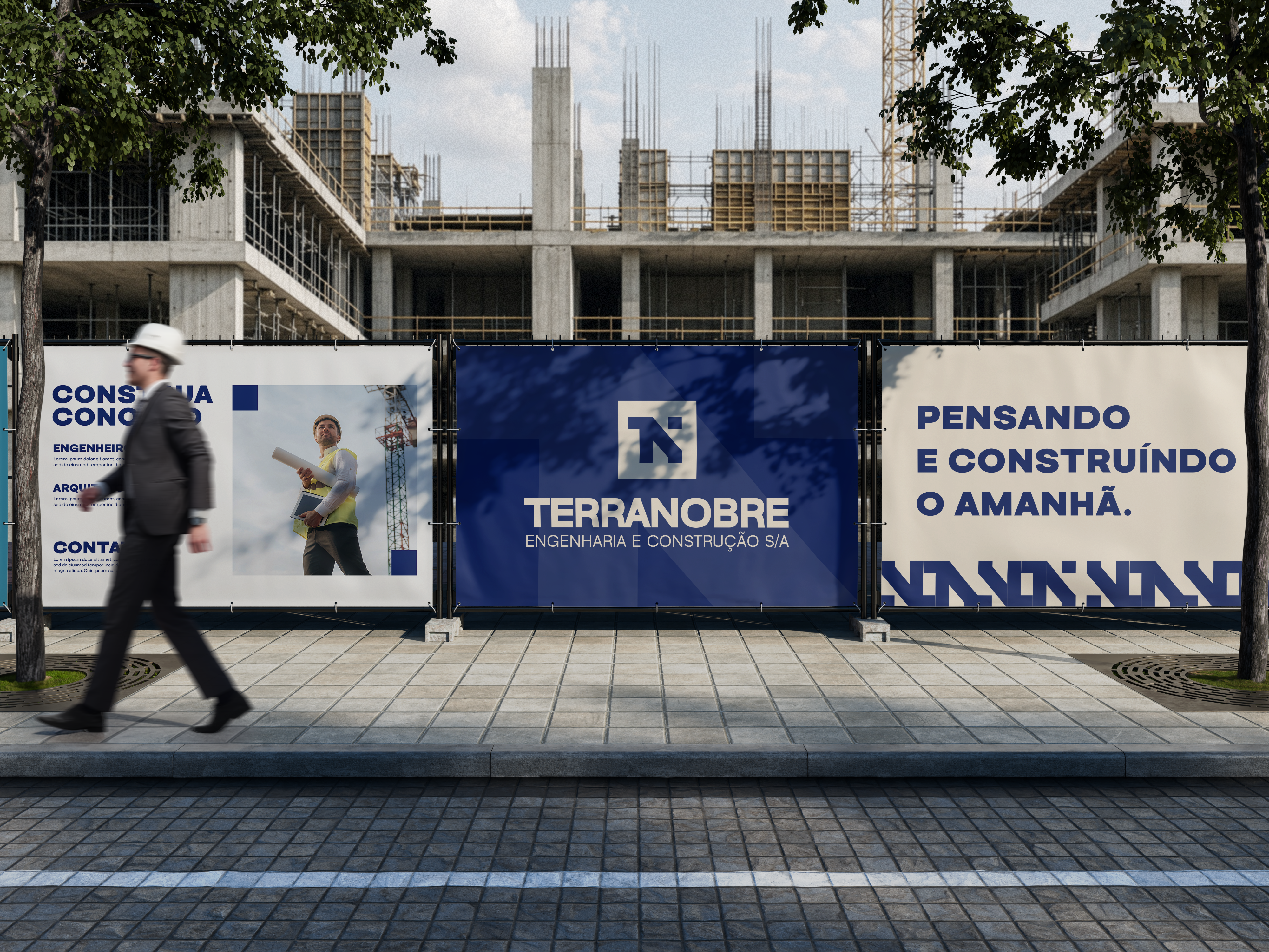 Equipe Terranobre em um projeto de construção